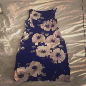 Black and light pink floral dress